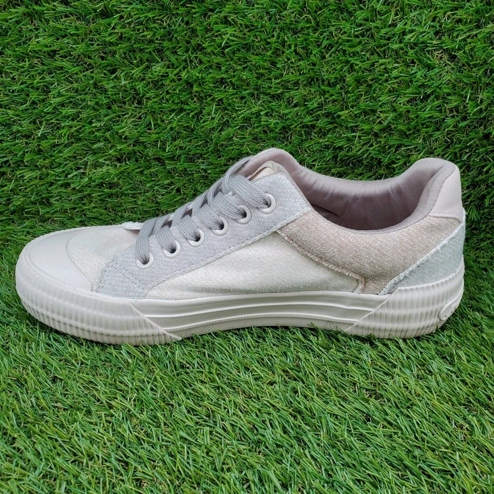 Rocket Dog Cheery SIZE 6.5 Women's Casual Low Top Comfort Sneakers Beige Gray
